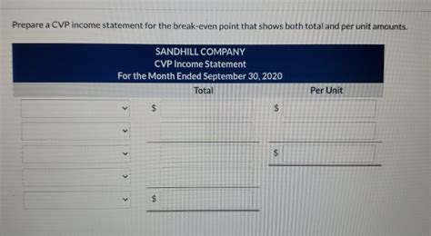 Solved Sandhill Company Has The Following Information Chegg