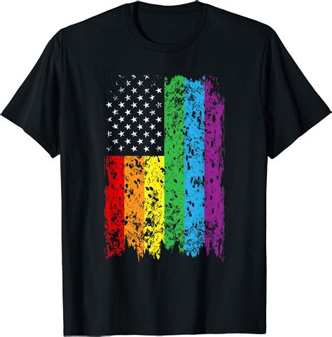 Lgbt Lgbtq Gay Pride Vintage Distressed Rainbow Flag T Shirt Walmart