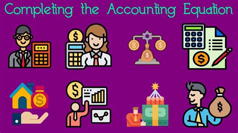 How To Complete The Accounting Equation Youtube