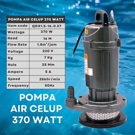 Jual Pompa Celup Air Kotor Submersible Otomatis Water Pump W