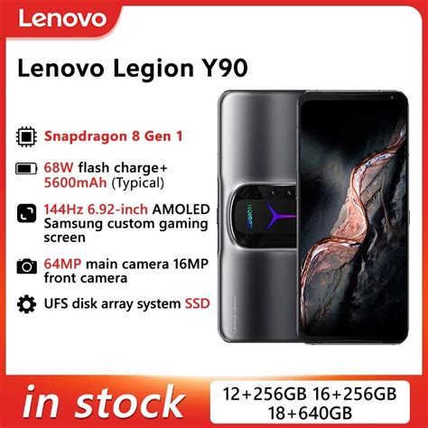 Lenovo Legion Y90 5g Gaming Mobile Phone 6 92 144hz Amoled Snapdragon