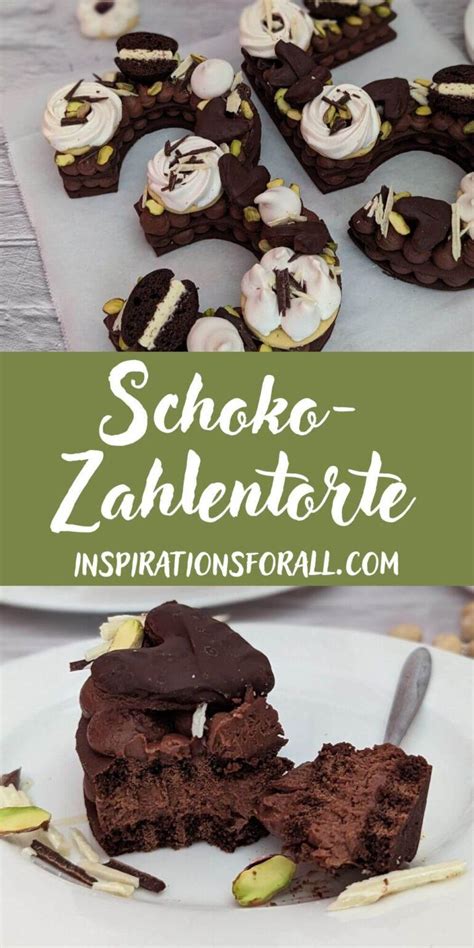 Schoko Zahlentorte Mit M Rbeteig Und Ganache Creme