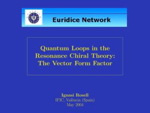 Fillable Online Lnf Infn Quantum Loops In The Resonance Chiral Theory