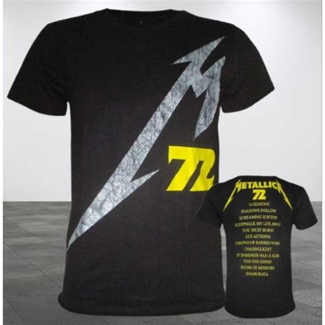 Metallica M72 Seasons Rockyeah Rock Band Shirt S M L Xl Shopee