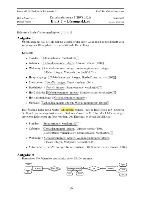 Blatt Lsg Musterl Sung Zum Tutorium Guido Moerkotte Daniel