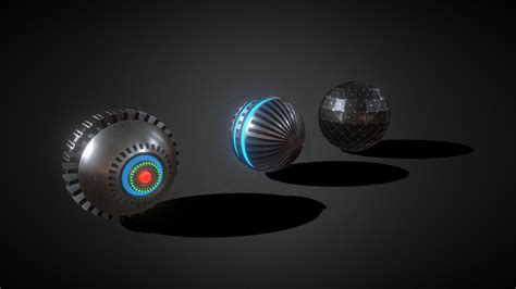 Sci- Fi Sphere Collection Metal (Part Four) - Buy Royalty Free 3D model ...