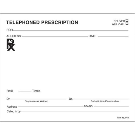 10 Prescription Templates Doctor Pharmacy Medical