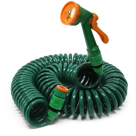 Pompa Da Giardino Per Annaffiare Tubo A Spirale Irrigazione 15 M 51839