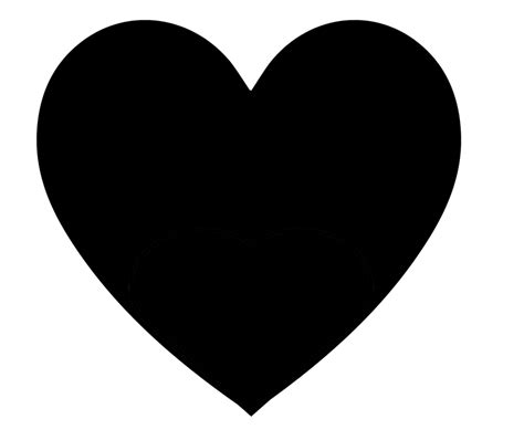 Simple Black Heart Png Black Heart One Black Heart Black Etsy Australia