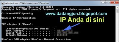 CARA MENGETAHUI IP ADDRESS ALAMAT IP KOMPUTER PADA LAPTOP PC