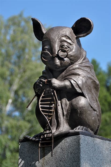 Monument To The Laboratory Mouse The Mouse Knitting A Dna Double Helix