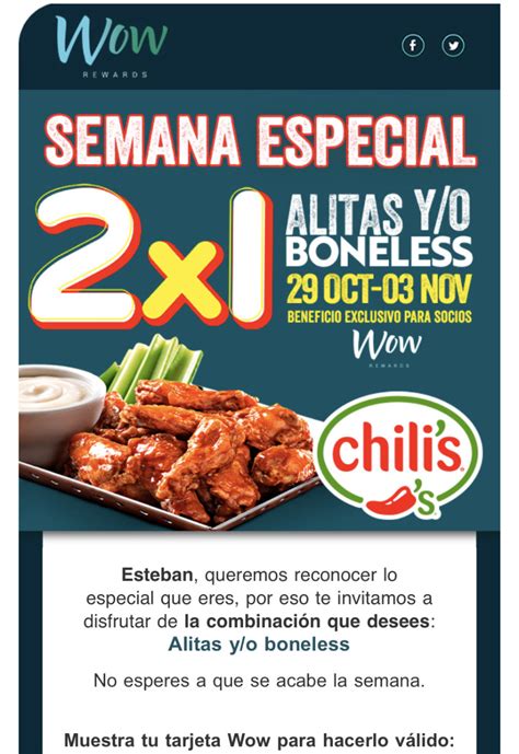 Ofertas En Chilis Promociones Y Descuentos Noviembre 2020