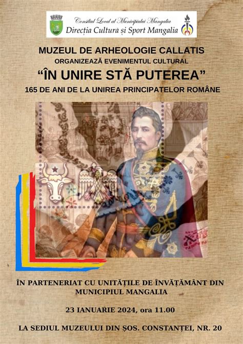 În Unire stă puterea eveniment cultural ce marchează 165 de ani de