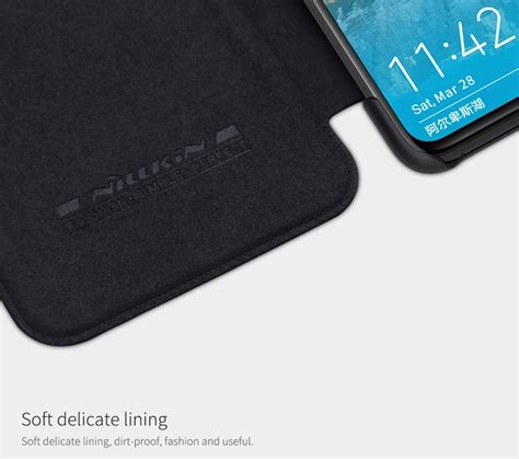 Nillkin Leather Phone Case For Huawei P Smartphone Black