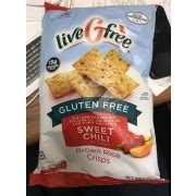 Live G Free Brown Rice Crisps Sweet Chili Calories Nutrition