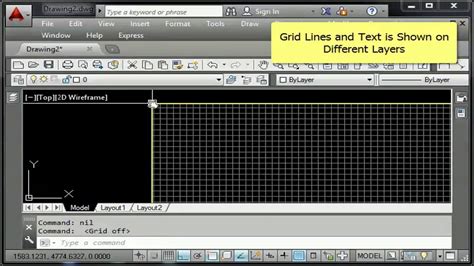 AutoCAD How To Draw Grid Lines With Text In AutoCAD Coordinates Grid