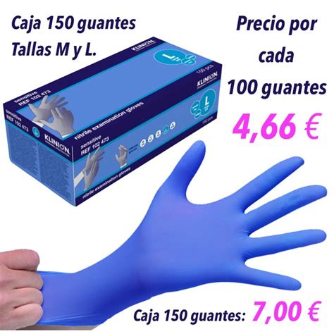 Guantes Nitrilo Azul Sin Polvo