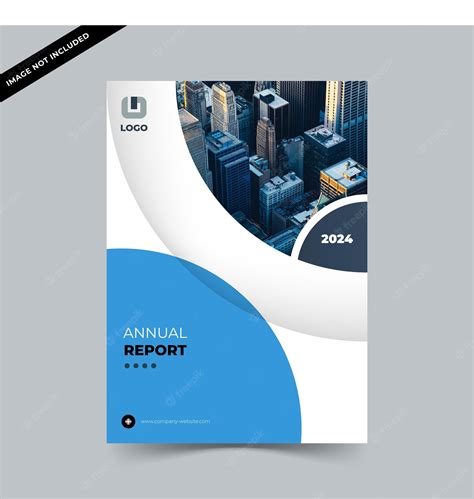 Premium Vector Annual Report Cover Template Design