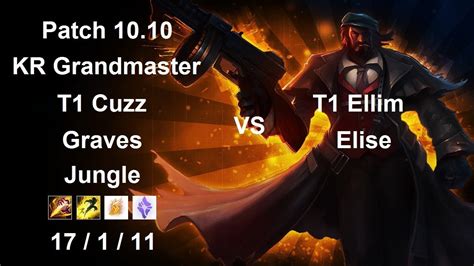 T Cuzz Graves Jungle Vs Elise T Ellim Kr Grandmaster Lp