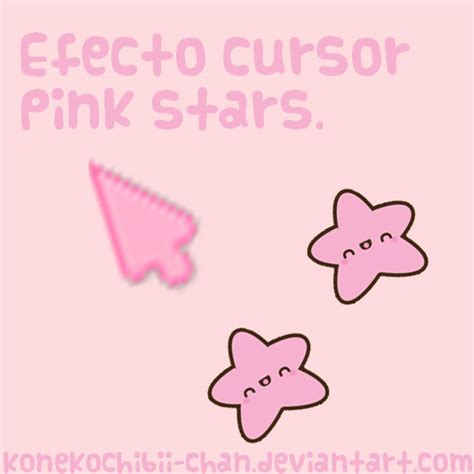 Pink Stars Efecto Cursor Click Star 2 By Konekochibii Chan On