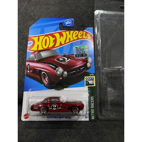 Hot Wheels Super Treasure Hunt Mercedes Benz Sl Factory Sealed Shopee Malaysia