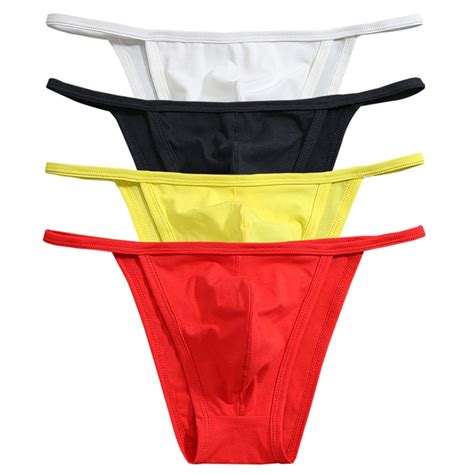 1Pcs Sexy Brazilian Back Cut Bulge Underwear Men S Cotton Bikini