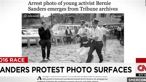 Photo Of Bernie Sanders 1963 Arrest Surfaces Cnn Video