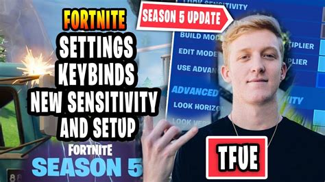 Tfue New Fortnite Settings Keybinds New Sensitivity And Setup Chapter