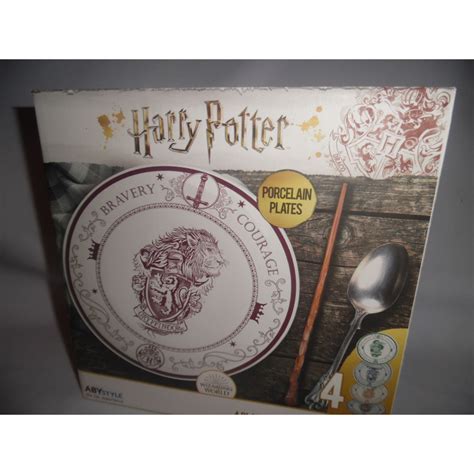 Set De 4 Assiettes Harry Potter Maisons Poudlard ABYstyle