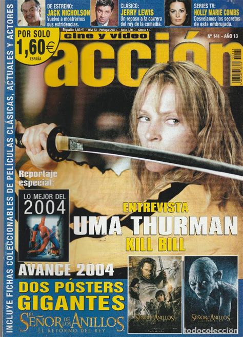 Revista Cine Y Vidio Accion Portada Uma Thurman Comprar Revistas De