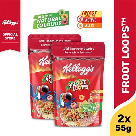 Jual Kelloggs Froot Loops Pouch Sereal 2 X 55g Shopee Indonesia