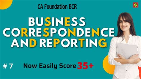 Ca Foundation Bcr Business Correspondence And Reporting Tips To Study