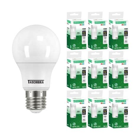 Kit 10 Lâmpadas Led Bulbo TKL 15W Taschibra E27 Bivolt Lâmpada de LED