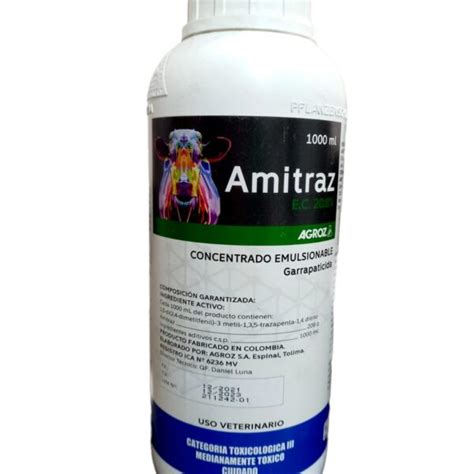 AMITRAZ 20 8 X 1000 ML AGROZ Almacen Tierras Y Ganado