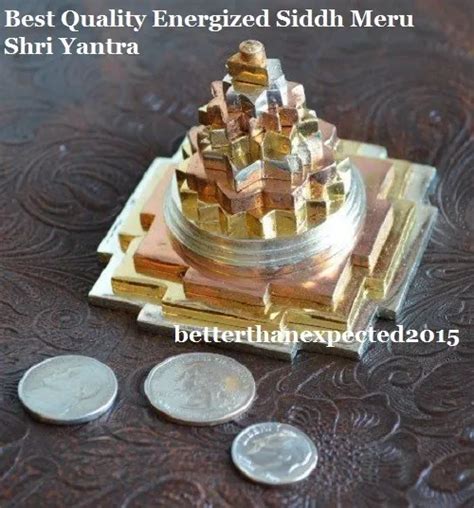 Meru Shri Shree Yantra Pour Vastu Correction Prosperity Grande Taille