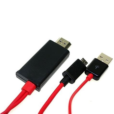 Sllea 6ft 1080p Mhl Micro Usb Hdmi Hdtv Av Tv Cable Adapter Cord For Lg