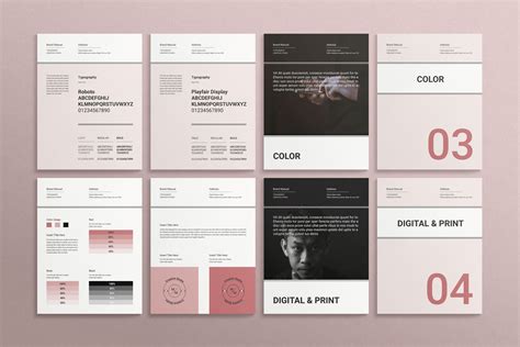 Brand Manual Template Design Cuts