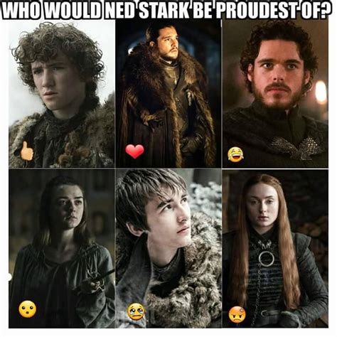 Who would Ned Stark be proudest of? : r/freefolk