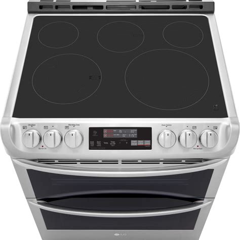 Lg Lte4815st 30 Inch Slide In Electric Smart Range With 5 Element Burners Double Oven 73 Cu