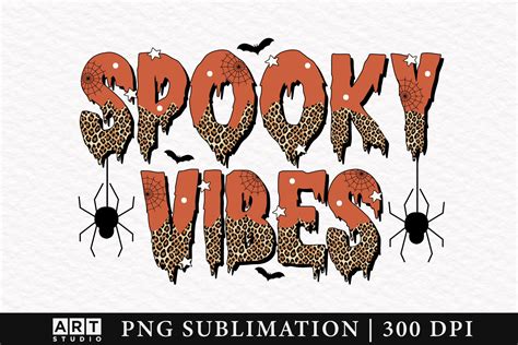 Spooky Vibes Halloween Sublimation PNG Graphic By CraftArtStudio