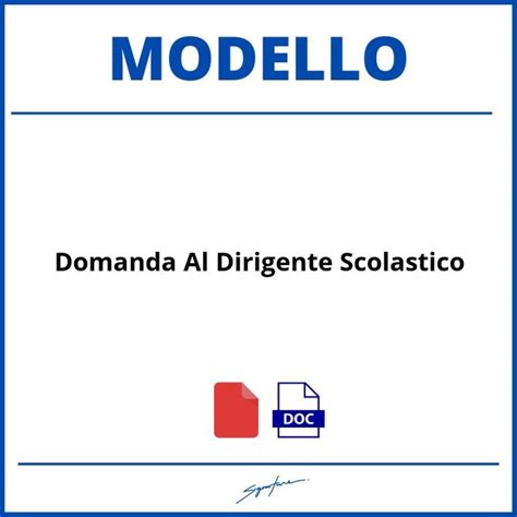 Modello Richiesta Cambio Plesso Scolastico