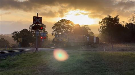 Tasrail Tr Tr Train Crossing Perth Mill Road Youtube