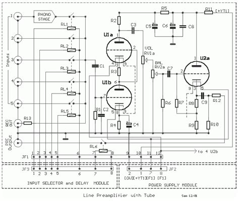 Line Preamplifier Circuit With Tube Acquisition Eeweb