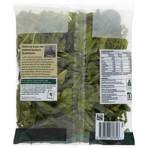 Woolworths Baby Spinach Rocket G Woolworths