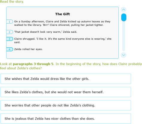 Ixl Read Realistic Fiction Class Iv English Practice