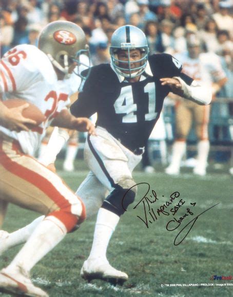 Autographed PHIL VILLAPIANO 16x20 Oakland Raiders Photo - Main Line ...