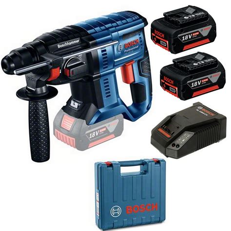 Bosch Akku Schlagbohrhammer GBH18 V 20 SDS Plus 2 Akkus 5 0Ah Koffer