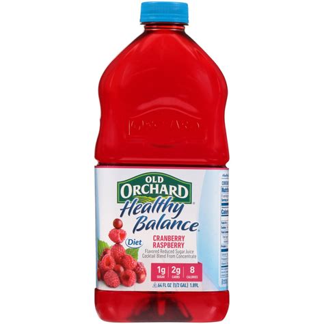 Old Orchard® Healthy Balance® Diet Cranberry Raspberry Juice Cocktail 64 Fl Oz Bottle