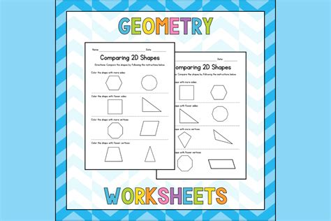 Comparing Edges And Vertices Worksheets Graphic By Atlasart · Creative Fabrica