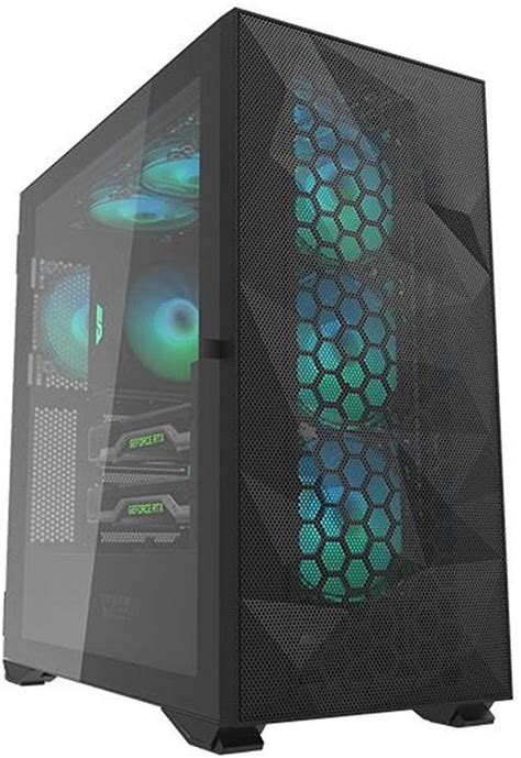 DarkFlash DLX21 Mesh ATX Tower Computer Case 3 Fans Two Doors Opening